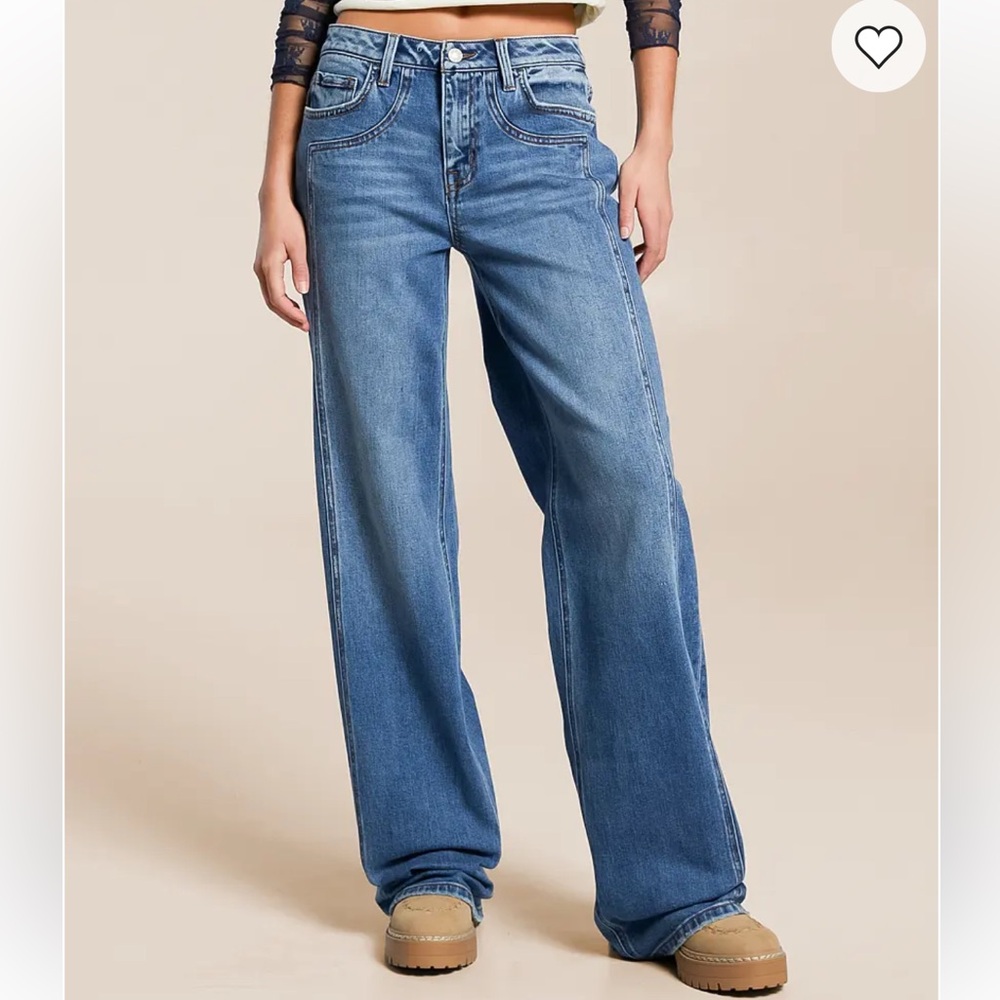 VERVET BY FLYING MONKEY Blue Flare Jeans NWOT 24